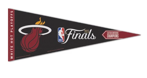 Miami Heat 2023 NBA Eastern Conference Champions 12x30 Premium Pennant Cover