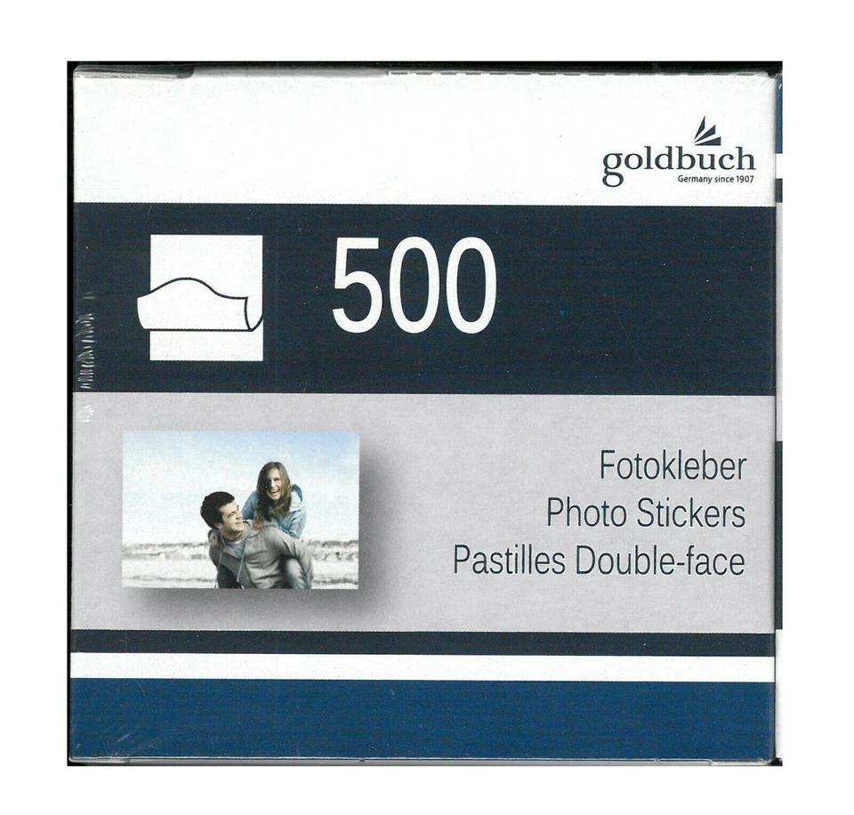 GOLDBUCH 500 FOTO STICKERS PEZZETTINI DI SCOTCH BIADESIVO