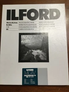 Ilford MGIV Multigrade IV RC De Luxe Pearl 8x10 Photographic Paper 25 Sheets New - Picture 1 of 3