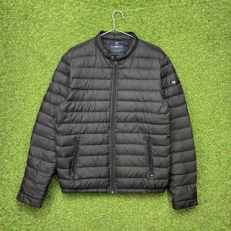 Scotch & Soda куртка мужская XL пуховик пальто вниз заполнения специальный обработанный открытый Y2K - Изображение 1 из 4