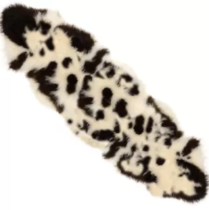 Tappeto extra large doppio colore naturale Jacob pelle di pecora pelle di pecora pelle marrone spesso - Foto 1 di 1