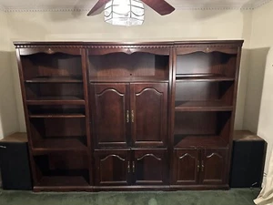 cherry wood entertainment center tv stand - Picture 1 of 1