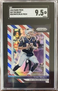 2018 Prizm Tom Brady Red White Blue Holo #69 HOF Patriots SGC 9.5 GEM💎🔥 - Picture 1 of 1