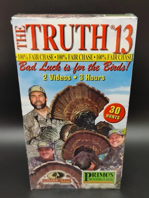 THE TRUTH 13 Turkey Hunting VHS 2 Tape Set PRIMOS Hunting Calls New & Sealed! - Image 1 of 4