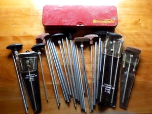 Lot of Gun Cleaning Rods and Metal Kit Container Outers Hoppe's - Picture 1 of 7