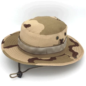 Boonie Bucket Hats Outdoor Fishing Hunting Wide Brim Mesh Camo Safari Sun Cap - Picture 1 of 13