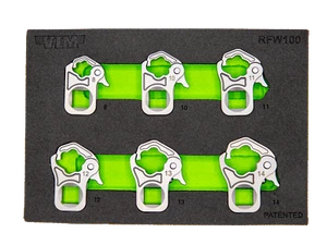 Vim Tools RFW100 6 Piece 3/8" Drive Ratcheting Flare Nut Set Brand New! - Foto 1 di 1