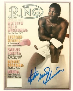 Matthew Saad Muhammad Signed 10x8 Photo Light Heavyweight Boxing Autograph + COA - Imagen 1 de 2