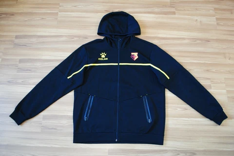 WATFORD ENGLAND 2020/2021 TRAINING FOOTBALL TOP JACKET KELME SIZE XL ADULT BLACK Cover