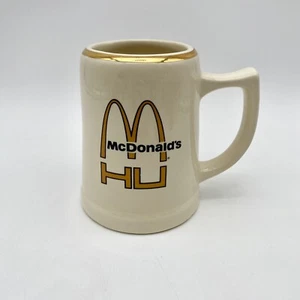 McDONALD's HU "HAMBURGER UNIVERSITY" Ceramic Stein Tankard Coffee Mug VINTAGE - Picture 1 of 11