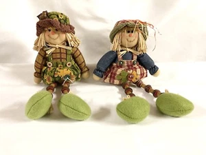 Thanksgiving Prima Creations Scarecrow  Plaid Outfit 12 In Autumn Fall Decor - Picture 1 of 7