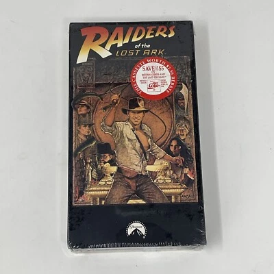 Raiders of the Lost Ark VHS Paramount 1989 *Sealed*  Watermarked and Seal - Rare - Image 1 of 4