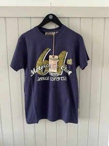 Triumph Motorcycles Official Genuine Navy T-Shirt Men’s Size Small • MTSA13133 - Picture 1 of 10