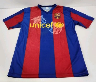 Футболка Роналдиньо No10 Barcelona 2006/07 UCL домашняя ретро сделано в Италии мужская размер XL - Изображение 1 из 4