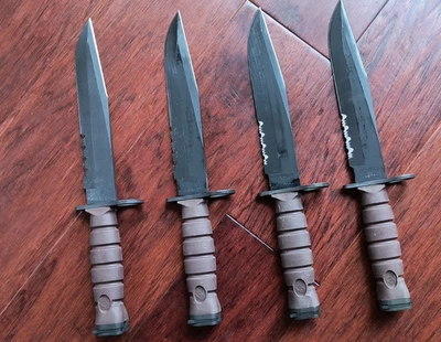 1 Vintage OKC3S Fighting Knife Bayont Genuine USMC  Ontario Knife + MOLLE Sheath - Image 1 of 4