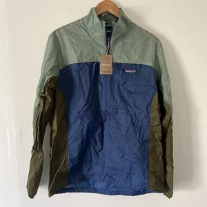 Patagonia Houdini Stash Half Zip Pullover Men Medium Clement Blue FA25 23410 NEW - Picture 1 of 3