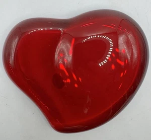 Pisapapeles Tiffany & Co corazón de vidrio rojo firmado Elsa Peretti - Imagen 1 de 8