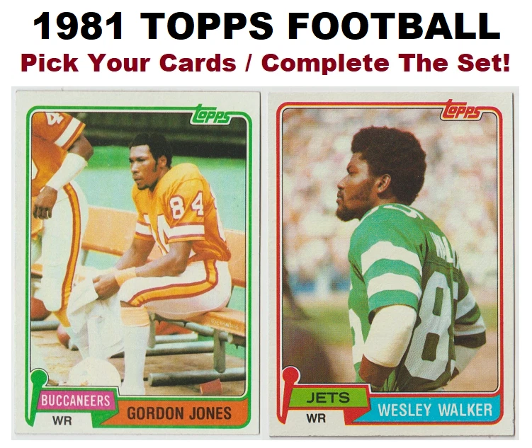 1981 Topps Football - Pick Your Cards / Complete The Set! - Image 1 of 1