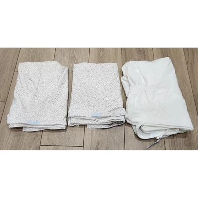 Quick Zip Crib Sheet Set 100% Cotton Fitted Toddler Bedding 1 base 2 sheets - Image 1 of 4