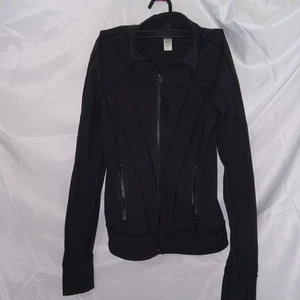 Ivivva Girl’s Perfect Your Practice Zip-Up Jacket Size 12 Black - Picture 1 of 7