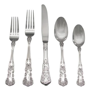 Gorham Blossom 18/10 Stainless Steel 5pc. Place Setting (Service for One) - Picture 1 of 6