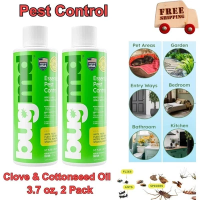 BugMD Pest Control Essential Oil Concentrate for Home Bed Bug Spray 3.7Oz 2PACK - Image 1 of 4