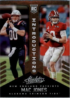 2021 Absolute Introductions #9 Mac Jones - FB - Image 1 of 2