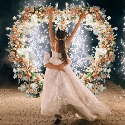 Kit Arco Globo Grande Boda Corazón Arco Soporte Amor Globo Columna Arco Marco Foto 1 de 4