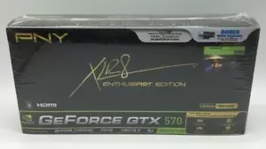 PNY GeForce GTX 570 Graphics Card - 1.25 GB GDDR5 - PCIe 2.0 x16 (VCGGTX570XPB) - Picture 1 of 3