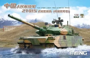 Meng 1/35 PLA ZTQ15 Light Tank w/Add-on Armour - Foto 1 di 1