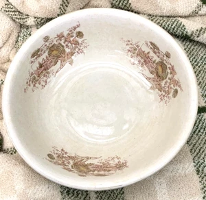 Antique WASH BOWL TEPP ENGLAND Large Ironstone China Basin Floral Transferware - Picture 1 of 11