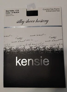 Kenzie Hosiery Pantyhose Size C/D Lt Black - Picture 1 of 3