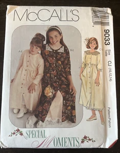 McCalls 9033 Vintage 90s Girls Dress Slip Size 10-14 Uncut - Picture 1 of 5