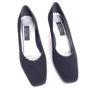 Stuart Weitzman Vintage Pumps Stoff Blockabsatz - Bild 1 von 6