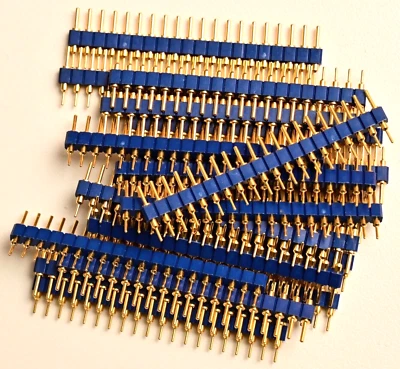 Lot of 20 Headers 20-Pin 0.1" Premium Gold Plated Machined Vertical Post - Image 1 of 3