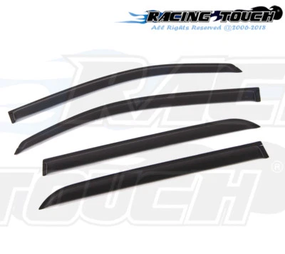 Visera de ventana de montaje exterior de humo oscuro protector de lluvia 4 piezas para Scion xD 2008-2014 Foto 1 de 4