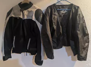 Xelement Motorcycle Jacket X-Lg Removable Armor Padded Liner/ Black/Gray NICE!! - Picture 1 of 20