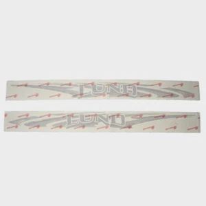 Lund Boat Graphic Hull Decals 2198113 | Black / Silver (Set of 2) - Picture 1 of 4
