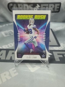 2020 Panini Rookies And Stars CeeDee Lamb Rookie Rush Red Foil #RR-9 RC Cowboys - Picture 1 of 2