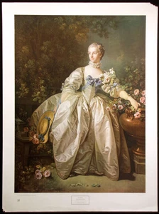 Póster de colección de la Galería Nacional Francois Boucher Madame Bergeret NY Graphic Soc. - Imagen 1 de 5