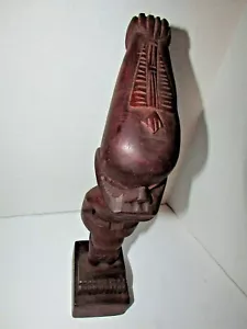 ANTIGUA FIGURA AFRICANA DE MADERA TALLADA A MANO ESTATUA ESCULTURA ARTE POPULAR #6 - Imagen 1 de 6