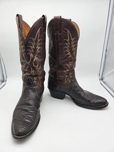 Nocona Lizard Boots and Calf Cowboy US Size 8.5D Mens - Picture 1 of 14