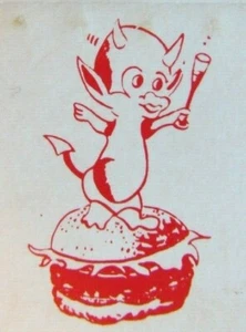 DEVIL ON MATCHBOOK MATCHCOVER: MAC 3 RESTAURANT (LONDON, ONTARIO) -E21 - Picture 1 of 2