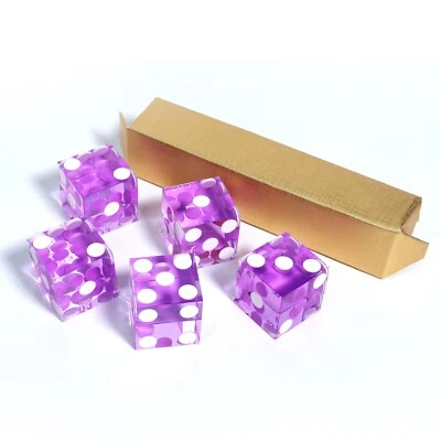 19 mm Casino Craps Würfel mit Seriennummern. RPG/Dice Stacking/Yahtzee Würfelspiele - Bild 1 von 4
