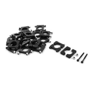 20Pcs 16mm Dia Black Aluminum Clamp Clip for Carbon Fiber Tube RC Multirotor✦Kd - Picture 1 of 3