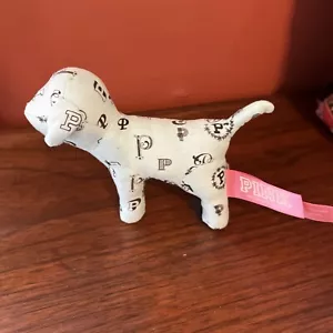 Victoria’s Secret PINK "P" Monogram Logo Light Blue 4” Plush Dog - Picture 1 of 6