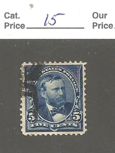 US # 281, 5 cent blue, Grant, 1898, VF+, Small American Bank Note - Picture 1 of 2