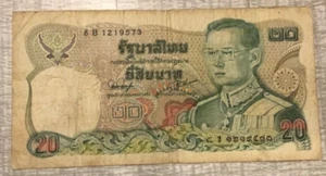 Thailand 20 Baht, 1981 ND, P-88a.2, Sign 54 Circulated - Picture 1 of 2