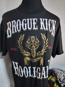 SHEAMUS "BROGUE KICK HOOLIGANS" VINTAGE WRESTLING SHIRT SIZE XL WWE/AEW/ECW - Picture 1 of 7