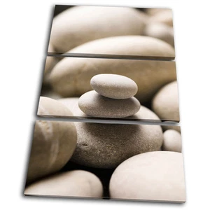 Piedras de baño guijarros LONA AGUDA ARTE PARED Impresión de imagen VA - Imagen 1 de 1